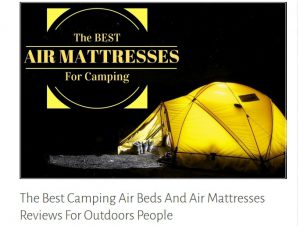 Camping air mattress buying tips
