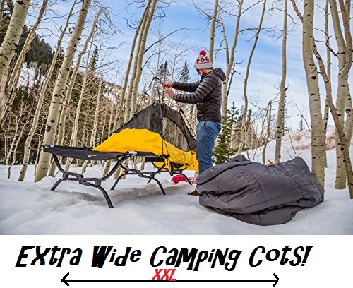 XL Extra Wide Camping Cots For Two People