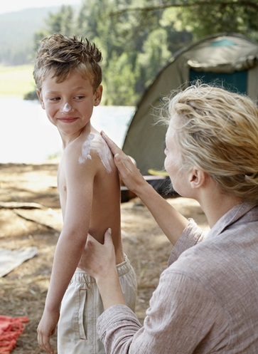 Pack Sunscreen When Camping With Kids
