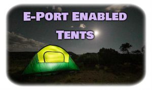 Tents With Electrical Access Ports