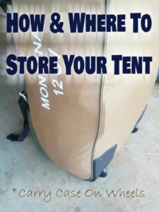 What to do with camping gear after camping seasons finsihed