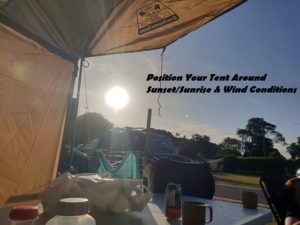Tip For Positioning Tent