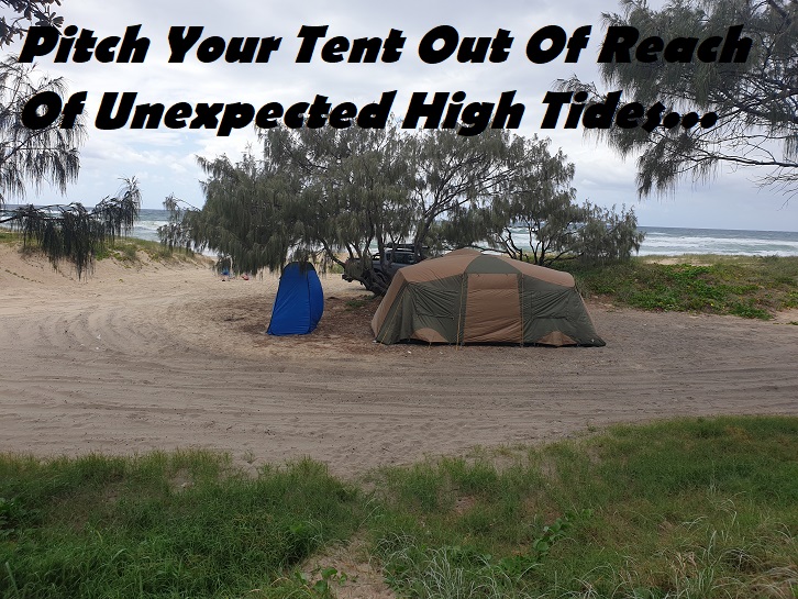 Where To Pitch Tent On A Beach