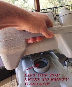 How To Empty The Adventure Kings Portable Toilet